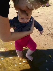 Testing the chilly waters.