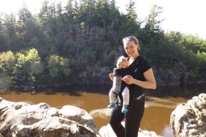 This is the spot, Ada! This is the spot! Aren't you excited about hanging out exactly where your parents got hitched?  (No.)